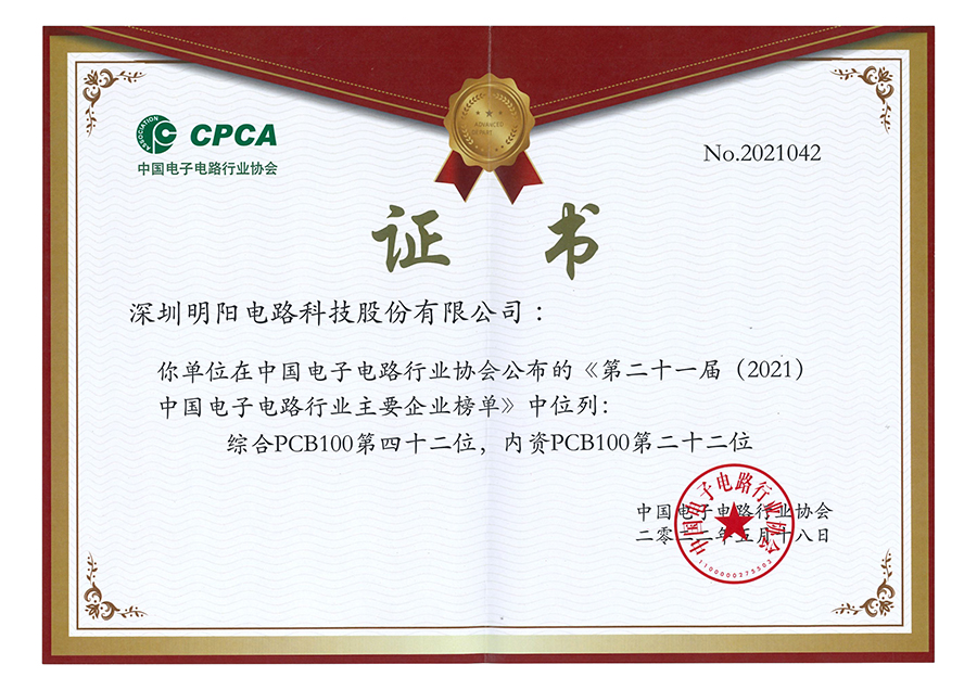 CPCA 中國電子電路行業協會《第二十一屆（2021）中國電子電路行業排行榜》中入選特色產品主要企業.jpg